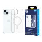 Apsauginis dėklas su MagSafe skirtas Apple iPhone 15 - 3mk EverClear MagCase