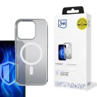 Dėklas Apple iPhone 15 Pro - 3mk Frosty MagCase White