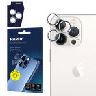 Objektyvo apsauga ant Apple iPhone 15 Pro Max - HARDY Lens Protection Pro White