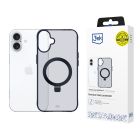 Dėklas Apple iPhone 16 - 3mk Smoke Case Mag&Stand