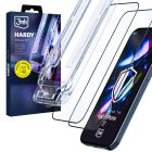 2x Grūdintas stiklas su aplikatoriumi ant Apple iPhone 16 Pro/ 17 - 3mk HARDY® Hardura 9H™
