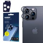 Objektyvo apsauga ant Apple iPhone 15 Pro Max - HARDY Lens Protection Pro Black