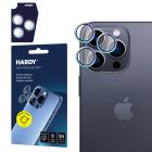 Objektyvo apsauga ant Apple iPhone 15 Pro Max - HARDY Lens Protection Pro Rainbow