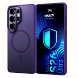 Dūminis dėklas su MagSafe, skirtas Samsung Galaxy S26 Ultra – 3mk HARDY® Hazy MagCase™ Purple