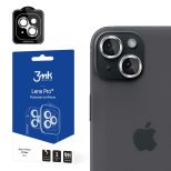 Grūdintas stiklas kameros objektyvui Apple iPhone 15 Plus - 3mk Lens Protection Pro Silver