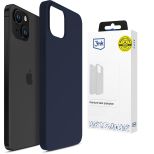 Silikoninis dėklas skirtas Apple iPhone 15 - 3mk HARDY® Mellow Case™ Dark Blue
