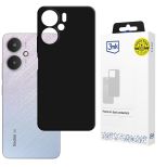 Silikoninis dėklas skirtas Redmi 13C 5G – 3mk HARDY® Mellow Case™ Black