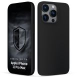 Silikoninis dėklas skirtas Apple iPhone 11 Pro Max – 3mk HARDY® Mellow Case™ Black