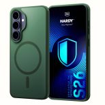 Dūminis dėklas su MagSafe, skirtas Samsung Galaxy S26 – 3mk HARDY® Hazy MagCase™ Green