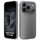 Silikoninis dėklas skirtas Apple iPhone 17 Pro Max - 3mk HARDY® Mellow Case™ Gray