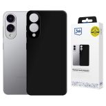 Silikoninis dėklas su MagSafe skirtas Samsung Galaxy S25 Edge - 3mk HARDY® Mellow MagCase™ Black