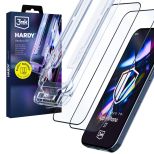2x Grūdintas stiklas su aplikatoriumi ant Apple iPhone 16 Pro/ 17 - 3mk HARDY® Hardura 9H™