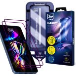 2x Grūdintas stiklas su ProFIT™ aplikatoriumi Samsung Galaxy S24 Ultra – 3mk HARDY® Hardura 9H™