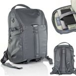 16" nešiojamojo kompiuterio kuprinė 3mk HARDY® 360™ Grey su 360° AST™ apsauga – verslo, kelionių, clamshell