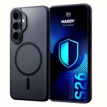 Dūminis dėklas su MagSafe, skirtas Samsung Galaxy S26 – 3mk HARDY® Hazy MagCase™ Black