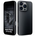 Silikoninis dėklas su MagSafe skirtas Apple iPhone 16 Pro Max - 3mk HARDY® Mellow MagCase™ Black