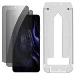 2x Grūdintas privatumo stiklas su aplikatoriumi Samsung Galaxy S25 Edge – 3mk HARDY® Privzone 9H™