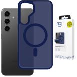 Dūminis dėklas su MagSafe, skirtas Samsung Galaxy S25 – 3mk HARDY® Hazy MagCase™ Blue