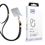 3mk EasyClip išmaniojo telefono dirželis Black (gold)