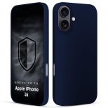 Silikoninis dėklas skirtas Apple iPhone 16 - 3mk HARDY® Mellow Case™ Dark Blue