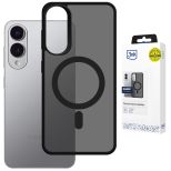 Dūminis dėklas su MagSafe, skirtas Samsung Galaxy S25 Edge – 3mk HARDY® Hazy MagCase™ Black