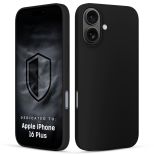 Silikoninis dėklas skirtas Apple iPhone 16 Plus – 3mk HARDY® Mellow Case™ Black