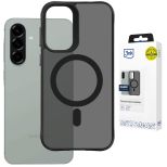 Dūminis dėklas su MagSafe, skirtas Samsung Galaxy A36/A56 – 3mk HARDY® Hazy MagCase™ Black