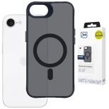 Dūminis dėklas su MagSafe, skirtas Apple iPhone 16E/ iPhone 17E – 3mk HARDY® Hazy MagCase™ Black