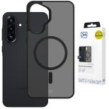 Dūminis dėklas su MagSafe, skirtas Samsung Galaxy A57 – 3mk HARDY® Hazy MagCase™ Black