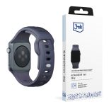 Dirželis, skirtas Apple Watch 42/44/45/46/49 mm Gray (big) - 3mk Silicone Watch Strap