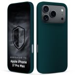 Silikoninis dėklas skirtas Apple iPhone 17 Pro Max - 3mk HARDY® Mellow Case™ Green