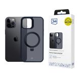 Dėklas Apple iPhone 12 Pro Max - 3mk Smoke Case Mag&Stand