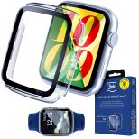 Dėklas su grūdinto stiklo apsauga skirtas Apple Watch 40mm - seria 4/5/6/SE (gen 1/2/3) - 3mk Satin Armor WatchCase+™ Clear