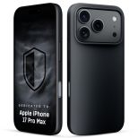 Silikoninis dėklas su MagSafe skirtas Apple iPhone 17 Pro - 3mk HARDY® Mellow MagCase™ Black