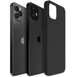 Silikoninis dėklas skirtas Apple iPhone 12 – 3mk HARDY® Mellow Case™ Black