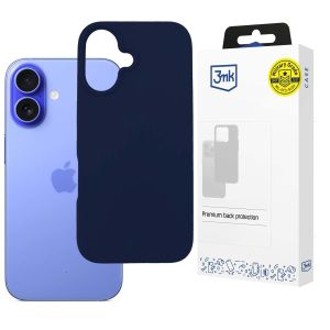 Silikoninis dėklas skirtas Apple iPhone 16 - 3mk HARDY® Mellow Case™ Dark Blue