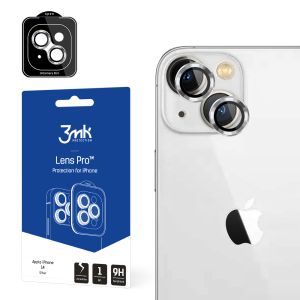 Grūdintas stiklas objektyvui Apple iPhone 14 - 3mk Lens Protection Pro Silver