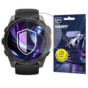 Hibridinė stiklo apsauga smartwatch Garmin Fenix 8 Pro 51mm (Amoled, MicroLED) - 3mk HARDY® Fusion Watch Protection™