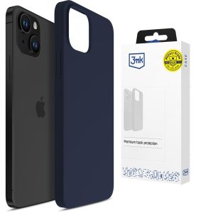 Silikoninis dėklas skirtas Apple iPhone 15 - 3mk HARDY® Mellow Case™ Dark Blue