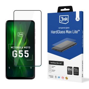 Grūdintas stiklas Motorola Moto G55 5G - 3mk HardGlass Max Lite