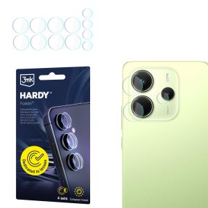 Skaidrus objektyvo stiklas kamerai Redmi Note 14 4G - 3mk HARDY® Fusion Lens Protection™