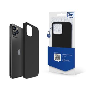 Dėklas Apple iPhone 12 Pro Max - 3mk silikoninis dėklas juodas