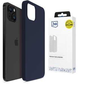 Silikoninis dėklas skirtas Apple iPhone 15 Plus - 3mk HARDY® Mellow Case™ Dark Blue