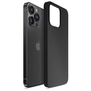 Silikoninis dėklas skirtas Apple iPhone 13 Pro Max – 3mk HARDY® Mellow Case™ Black