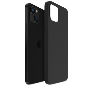 Silikoninis dėklas skirtas Apple iPhone 14 – 3mk HARDY® Mellow Case™ Black