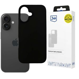 Silikoninis dėklas skirtas Apple iPhone 16 Plus – 3mk HARDY® Mellow Case™ Black