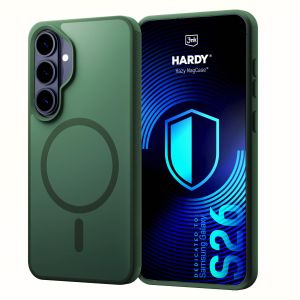 Dūminis dėklas su MagSafe, skirtas Samsung Galaxy S26 – 3mk HARDY® Hazy MagCase™ Green