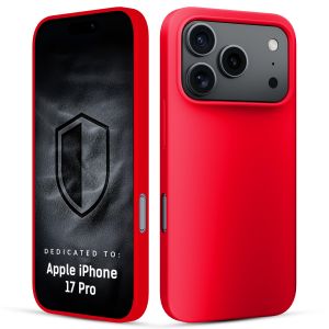 Silikoninis dėklas skirtas Apple iPhone 17 Pro - 3mk HARDY® Mellow Case™ Red