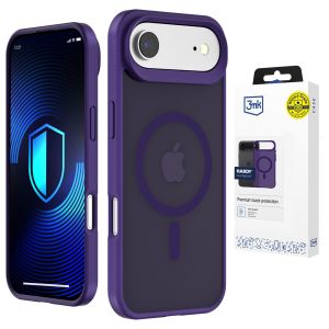 Prieblandžiai dėklas su MagSafe Apple iPhone Air - 3mk HARDY® Hazy MagCase™ Purple