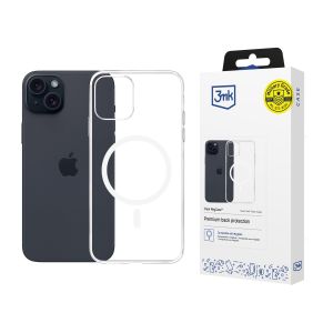 Dėklas Apple iPhone 15 Plus - 3mk Clear MagCase